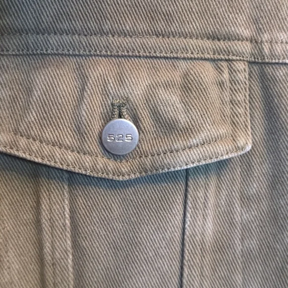 525 French Terry Olive Drab Green Denim Jacket XL - Picture 12 of 12